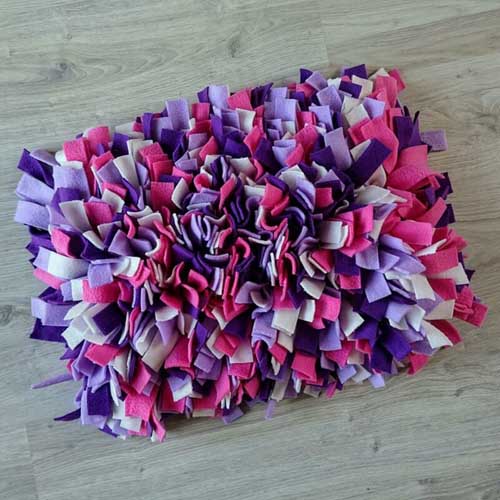 Snuffelkleed - Paars, roze, wit & lila