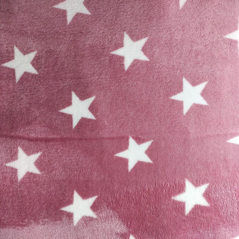 Wellness fleece - Sterren op roze