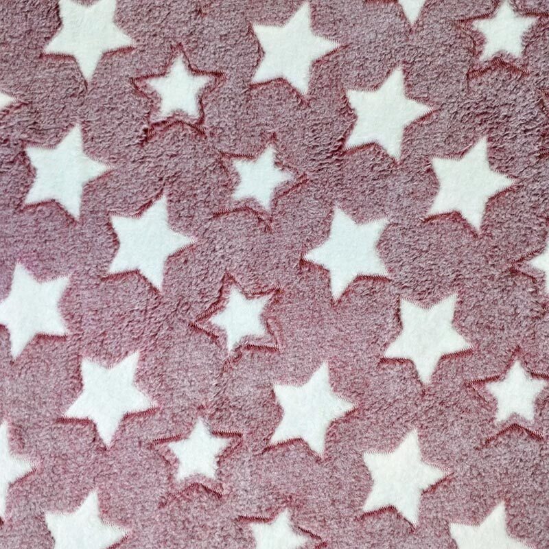 Geborstelde sterren op oudroze